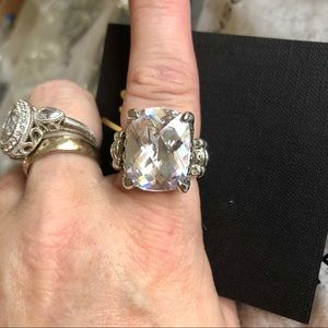 Crystal Ring Cookie Lee Silver